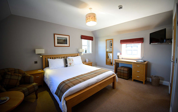Our Bed and Breakfast Accommodation near Portree contains spacious King Size Double Bedrooms  