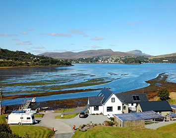 Heatherfield House Self Catering Accommodation near Portree offers amazing Sea Views
